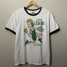 Camiseta masculina Larry Bird Boston Celtics Homage Ringer tamanho XL branca EUA comprar usado Camiseta masculina Larry Bird Boston Celtics Homage Ringer tamanho XL branca EUA comprar usado  Enviando para Brazil