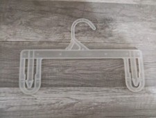 Usado, Cabides de roupas infantis grandes transparentes calças ou shorts de plástico 10" - Lote de 100 comprar usado  Enviando para Brazil