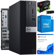Komputer do gier dla graczy DELL 7060 SFF i5-8500 32GB 480GB RTX 3050 6GB Win11 na sprzedaż  PL