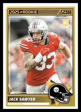 Usado, 2025 Panini Score Football RC 83 Jack Sawyer, Pittsburgh Steelers comprar usado  Enviando para Brazil