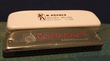 Vintage deutsche M Hohner Golden Melody Mundharmonika 'C' im Etui (Nr. 2416) GUT comprar usado  Enviando para Brazil
