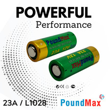 2 x pilhas alcalinas de segurança PoundMax super alcalinas 23AE/A23/LRV08/MN21 12V comprar usado  Enviando para Brazil