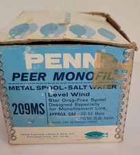 Carretel de pesca Penn 209MS peer monofilamento carretel de metal saleiro nível vento, usado comprar usado  Enviando para Brazil