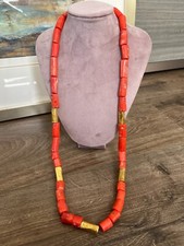 Real coral beads for sale  CHERTSEY