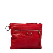 Bolsa de mão Balenciaga autêntica bolsa plana couro vermelho tamanho 24cm alta qualidade, usado comprar usado  Enviando para Brazil