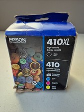 Pacote com 4 cartuchos de tinta Epson 410XL preto, ciano, magenta, amarelo - validade 03/2027 comprar usado  Enviando para Brazil