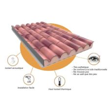Panneaux imitation tuiles d'occasion  Bordeaux-