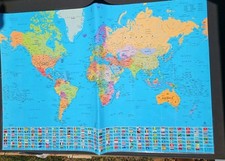 Laminated wall map for sale  Athens