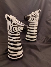 Pair zebra head for sale  BILSTON