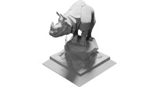 Rhinoceros statue replica usato  Italia