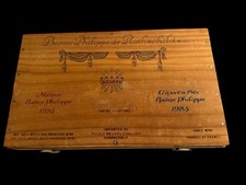 Caixa de vinho Baron Philippe de Rothschild vazia madeira Bordeaux década de 1980 13x7,5x4” comprar usado  Enviando para Brazil