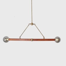 Usado, Candelabro pingente de couro moderno bronze equilíbrio comprar usado  Enviando para Brazil