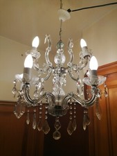Magnifique lustre pampilles d'occasion  Vorey