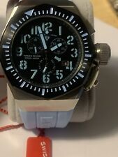 Relógio de mergulho masculino Swiss Legend 10542-BB-01-BBLA aço Trimix preto e azul comprar usado  Enviando para Brazil