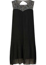 Plissée kleid schwarz gebraucht kaufen  Deutschland