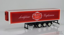 Usado, Reboque refrigerado Herpa construção antiga vermelho/preto “Reber Confiserien” /H6708 comprar usado  Enviando para Brazil