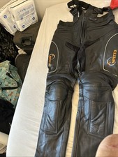 Leather motorcycle trousers for sale  LONDON