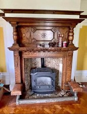 Stunning oak fireplace for sale  FILEY