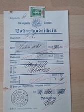 Antiker postausgabeschein 1908 gebraucht kaufen  Spiegelau