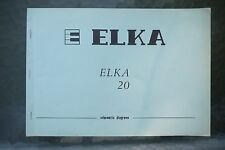 Elka schematic diagrams for sale  Jasper