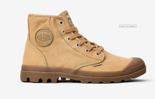 Botas masculinas de lona Palladium Pampa Hi cano alto marrom bronzeado madeira tamanho 10 novas sem caixa, usado comprar usado  Enviando para Brazil