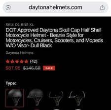 Dot daytona skull for sale  Chandler