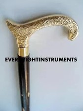 Bengala de bronze maciço Viking madeira para homens e mulheres elegante, usado comprar usado  Enviando para Brazil
