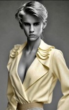 Elegante satinbluse gold gebraucht kaufen  Cottbus