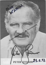 Autogrammkarte peter steiner gebraucht kaufen  Dortmund