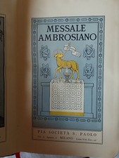 Messale ambrosiano missale usato  Brembate