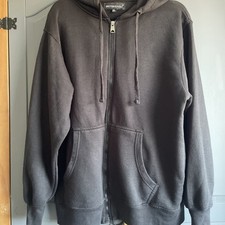 Mens black zip for sale  WALSALL