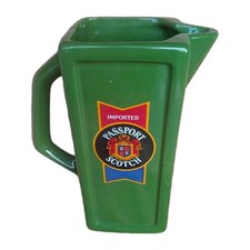 Jarro de cerâmica vintage CALVERT'S PASSPORT SCOTCH WHISKEY verde PITCHER utensílios de bar comprar usado  Enviando para Brazil