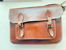 Brown leather satchel for sale  NEWTON ABBOT