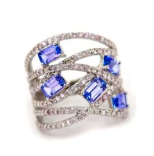 Anello con tanzaniti usato  Diano d'Alba