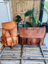 Usado, Maleta Vintage Satchel Couro Macio Laptop Bolsa Mensageiro Presente Antigo Grátis comprar usado  Enviando para Brazil