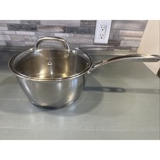 Vaso e tampa de estoque TRAMONTINA 18/10 aço inoxidável 20cm feito no Brasil comprar usado  Enviando para Brazil