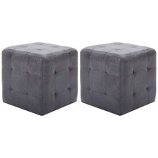 Pcs poufs gris d'occasion  Dompierre-sur-Mer