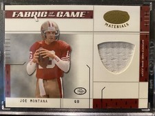JOE MONTANA 2003 Folha Certificada Materiais TECIDO DO JOGO FG-33 SSP 37/50 comprar usado  Enviando para Brazil
