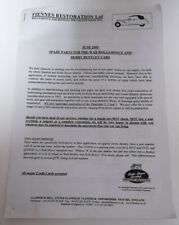 Newsletter fiennes restoration for sale  ST. HELENS