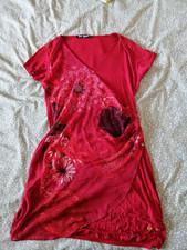 Desigual Damen Kleid, Gr. XXL, Rot, Viskose, Polyester, Elasthan comprar usado  Enviando para Brazil