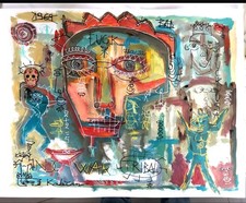 Peinture art brut d'occasion  Bonnieux