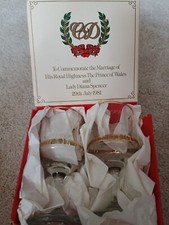 Royal wedding goblets for sale  LITTLEHAMPTON