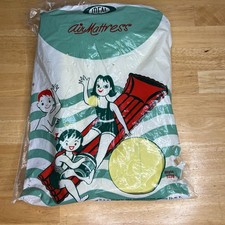 Raro Vintage Ideal Vinil Colchão de Ar Flutuador de Piscina Feito nos EUA 27”x67” Leia comprar usado  Enviando para Brazil