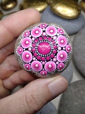 Mandala stein pink gebraucht kaufen  Friedrichshafen