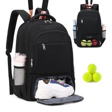 Usado, Bolsa de tênis comporta 2 raquetes, mochila de tênis grande para homens mulheres com ventilação  comprar usado  Enviando para Brazil