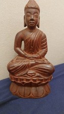 Holzfigur holz buddha gebraucht kaufen  Hamburg