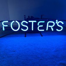 sign s neon foster for sale  East Hampton