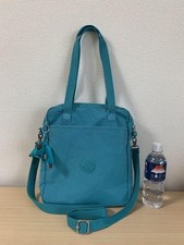 Bolsa bidirecional Kipling azul celeste usada, espaçosa, pastas A4, bolsos comprar usado  Enviando para Brazil