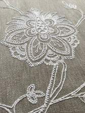 Embroidered curtains pair for sale  LEDBURY