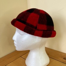 Boné de inverno xadrez de lã búfalo gorro vermelho/preto comprar usado  Enviando para Brazil